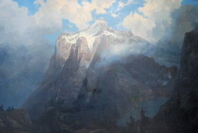 Mount Brewer from Kings River Canyon, California by Albert Bierstadt